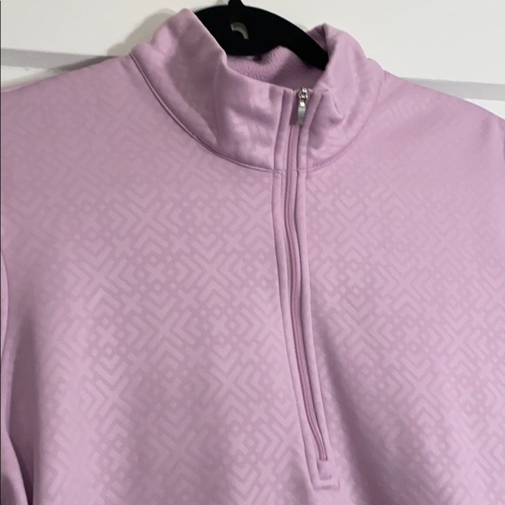 Adidas Geometric Pattern Quarter Zip - image 3